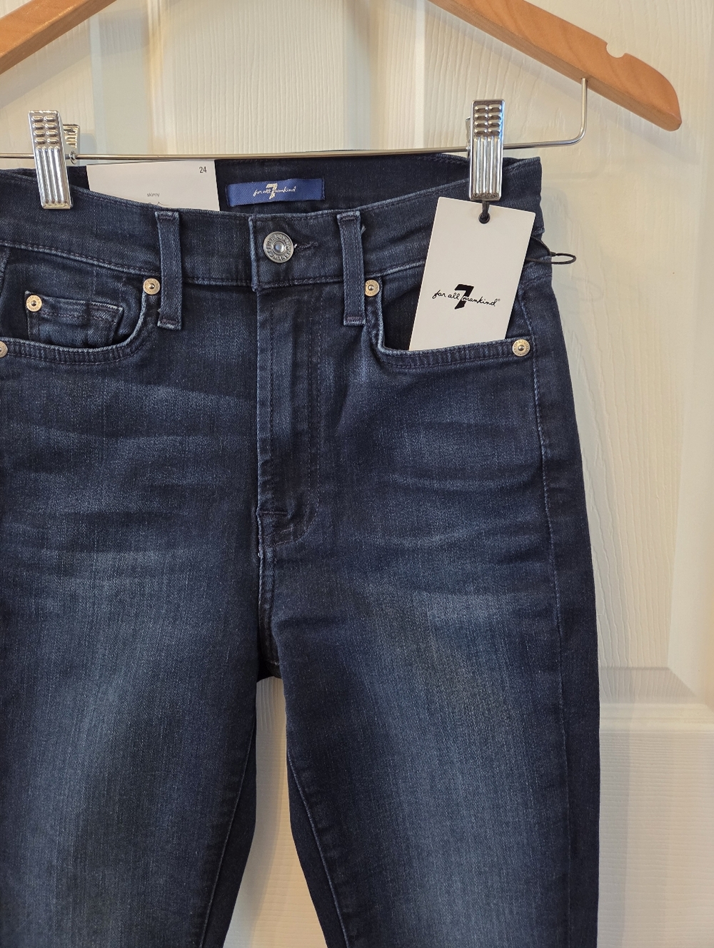 7 For All Mankind High Waist Ankle Gwenevere Skinny Jean